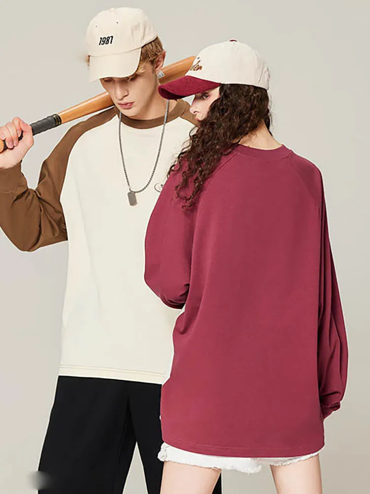 Men'S Raglan-Sleeves T-Shirts With Embroidery sold by Oeyes product image thumbnail 3