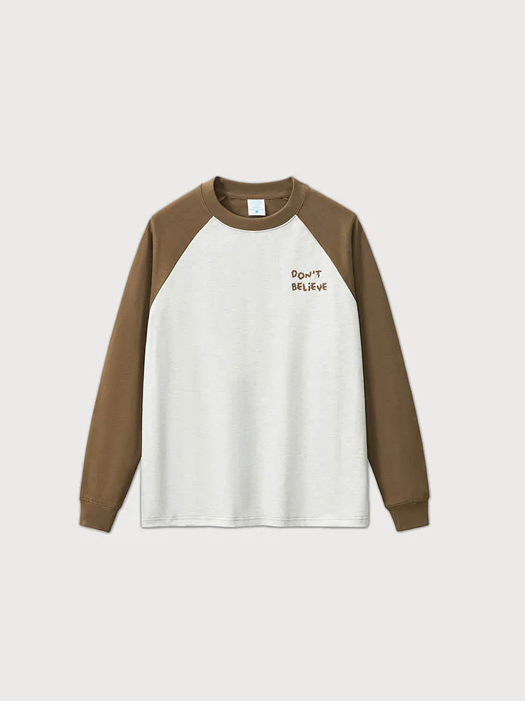 Men'S Raglan-Sleeves T-Shirts With Embroidery sold by Oeyes product image thumbnail 4