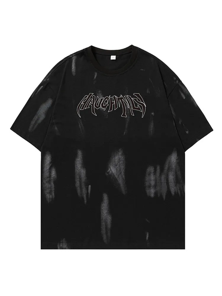 Retro Tie-Dyed Print T-Shirt sold by Oeyes product image thumbnail 2