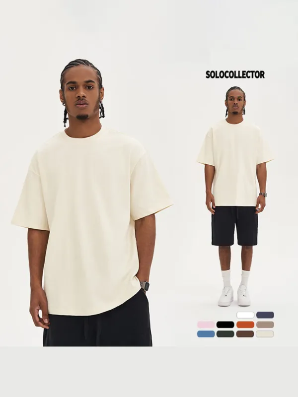 High Quality Cotton Loose Trendy Men'S T-Shirts sold by Oeyes