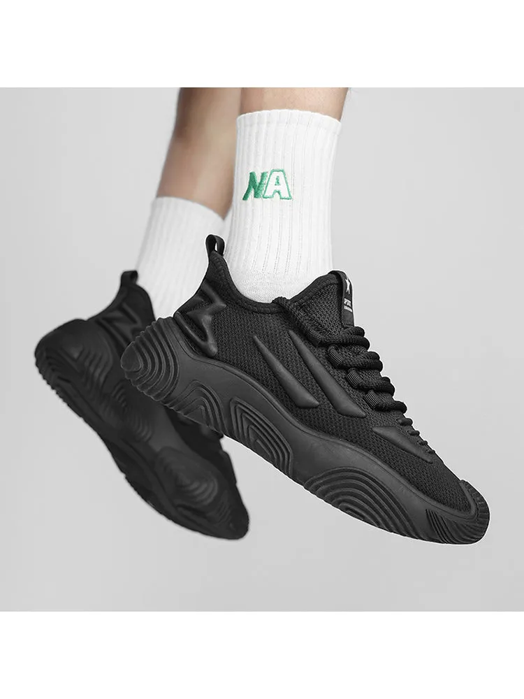 Mecha Gears Flying Weaving Breathable Uppers Thick-Soled Outdoor Casual Shoes sold by Oeyes