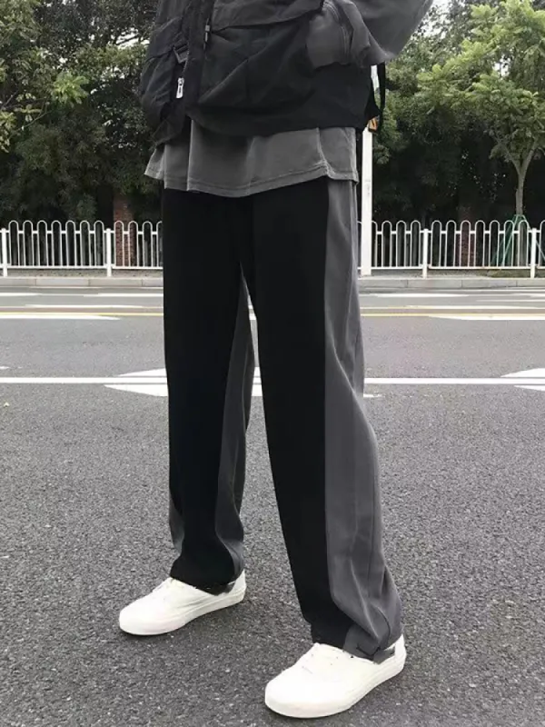 Men'S Contrast Drawstring Joggers sold by Oeyes