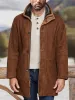 Solid Color Tweed Coat Lapel Wool&Blends sold by Oeyes