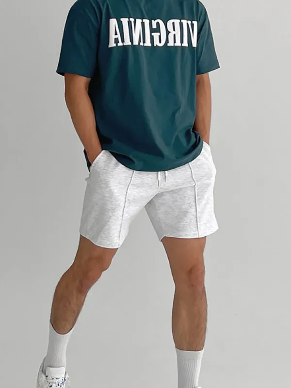 Casual Solid Color Running Training Shorts sold by Oeyes