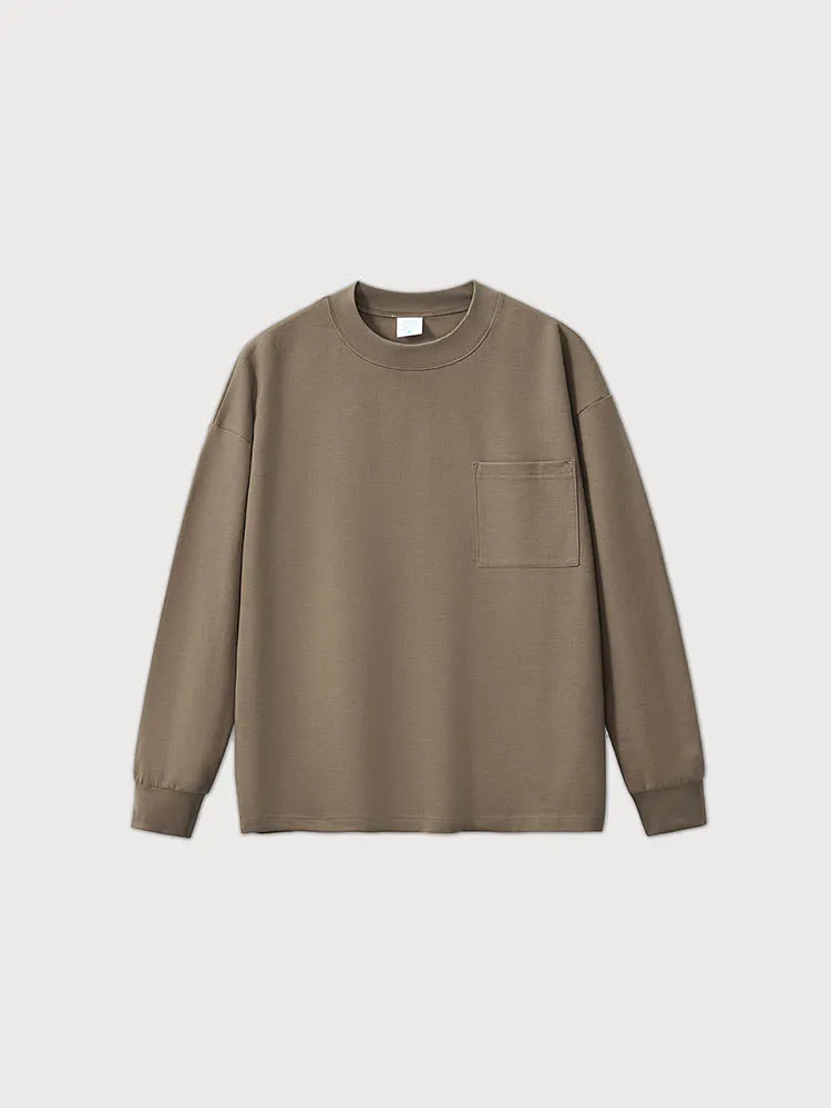 Men'S Solid Color Casual Long-Sleeved T-Shirts sold by Oeyes product image thumbnail 3