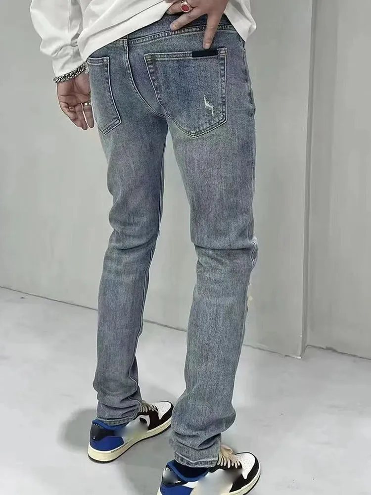 Men'S Slim Skinny Ripped Jeans sold by Oeyes product image thumbnail 4
