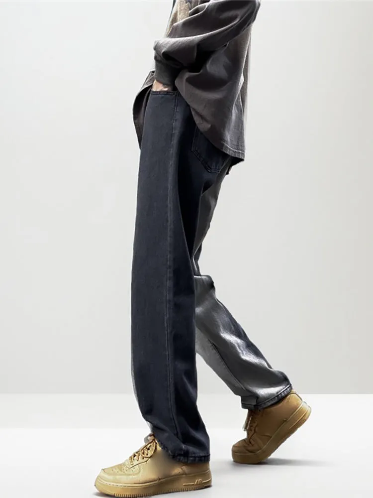 Retro Contrast Color Tie-Dye Gradient Jeans sold by Oeyes product image thumbnail 3