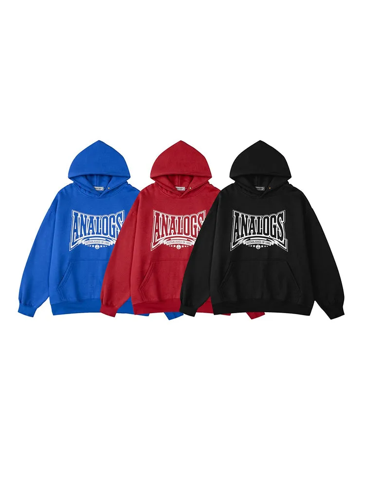 Street Letter Print Padded Casual Loose Oversize Hoodie sold by Oeyes product image thumbnail 4