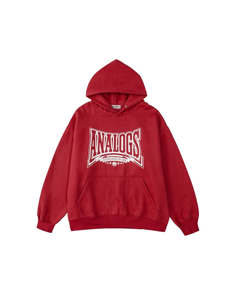 Street Letter Print Padded Casual Loose Oversize Hoodie sold by Oeyes product image thumbnail 3