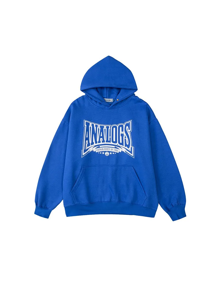 Street Letter Print Padded Casual Loose Oversize Hoodie sold by Oeyes product image thumbnail 2