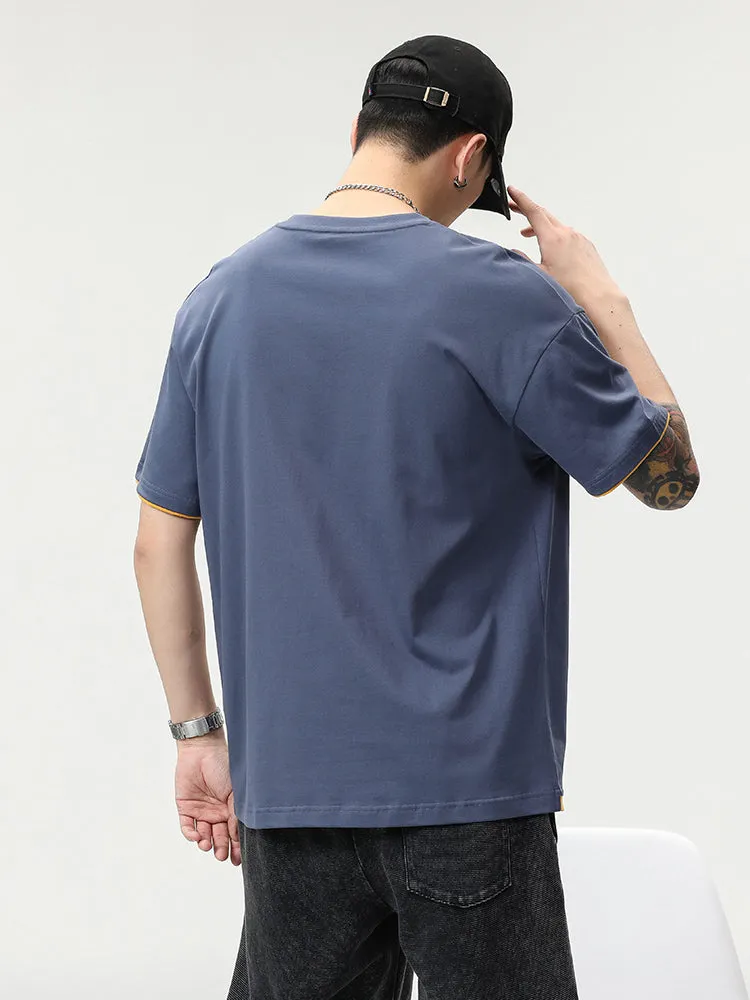 Plain Cloth Letter Ger Print Tees sold by Oeyes product image thumbnail 4
