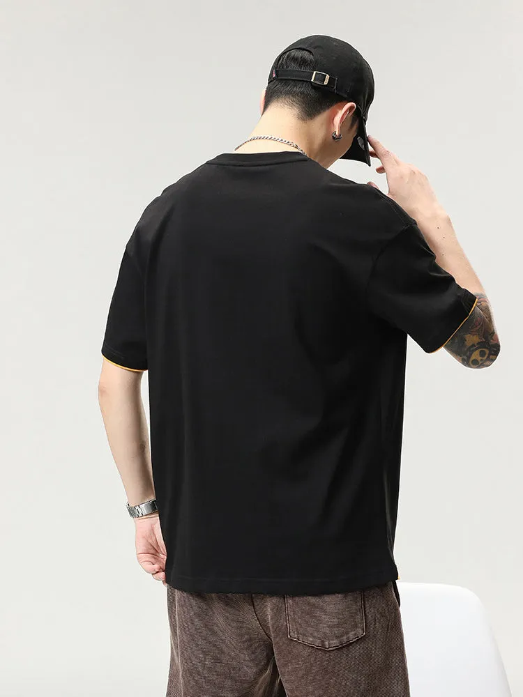 Plain Cloth Letter Ger Print Tees sold by Oeyes product image thumbnail 5