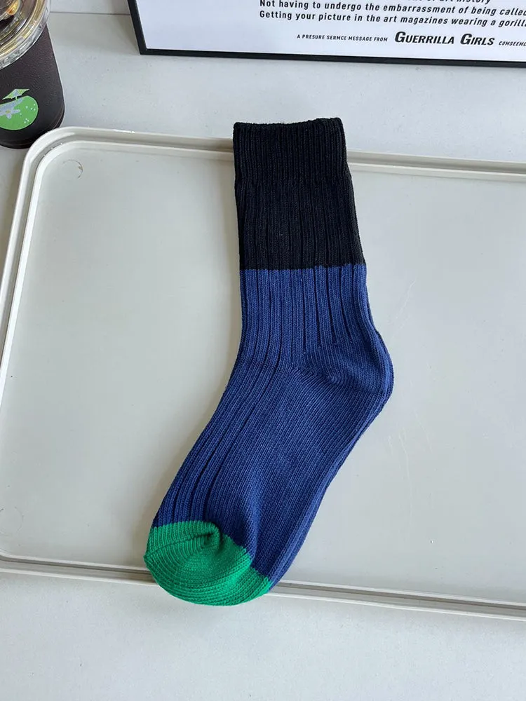 Three Pairs Male Winter New Coloring Minimalist Retro Cotton Socks sold by Oeyes product image thumbnail 3
