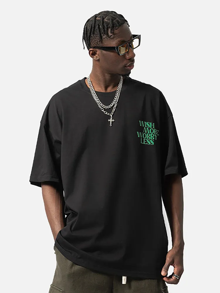 Men'S Back Print Cotton T-Shirts sold by Oeyes product image thumbnail 4