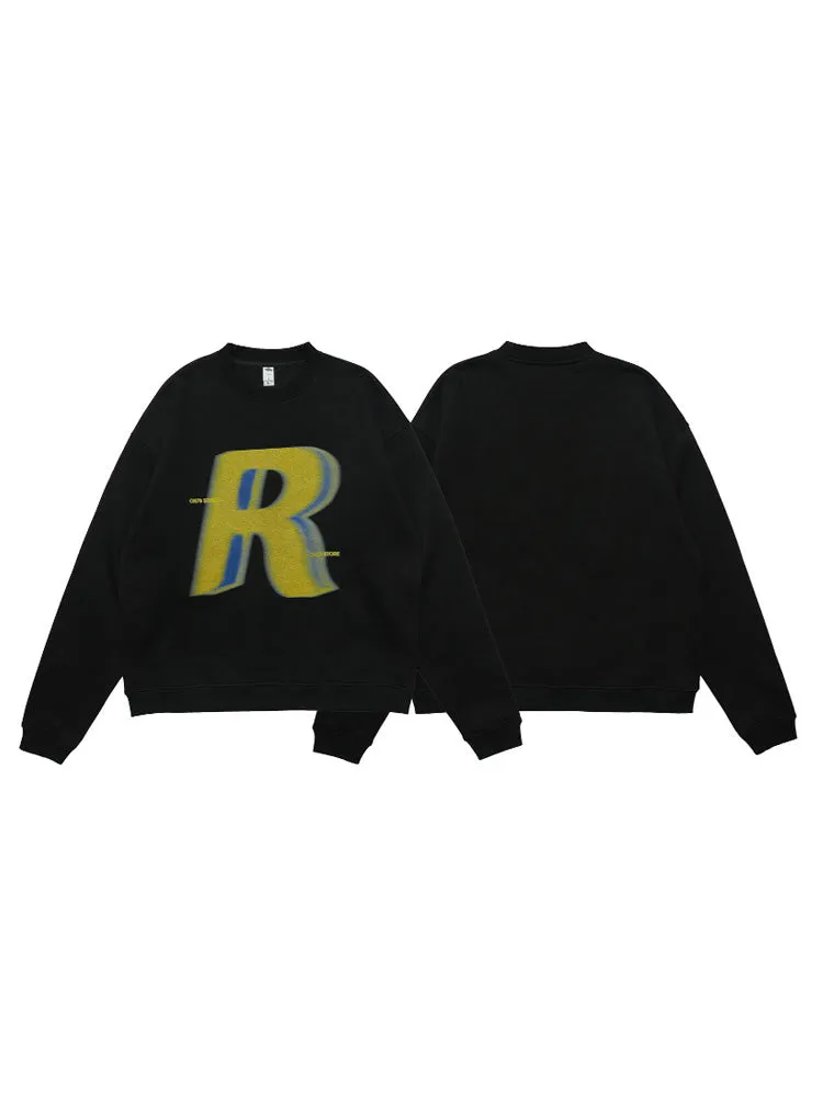 Casual Letter Print Pullover Hoodie sold by Oeyes product image thumbnail 5