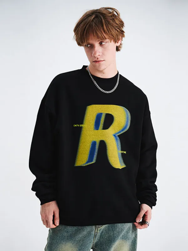 Casual Letter Print Pullover Hoodie sold by Oeyes