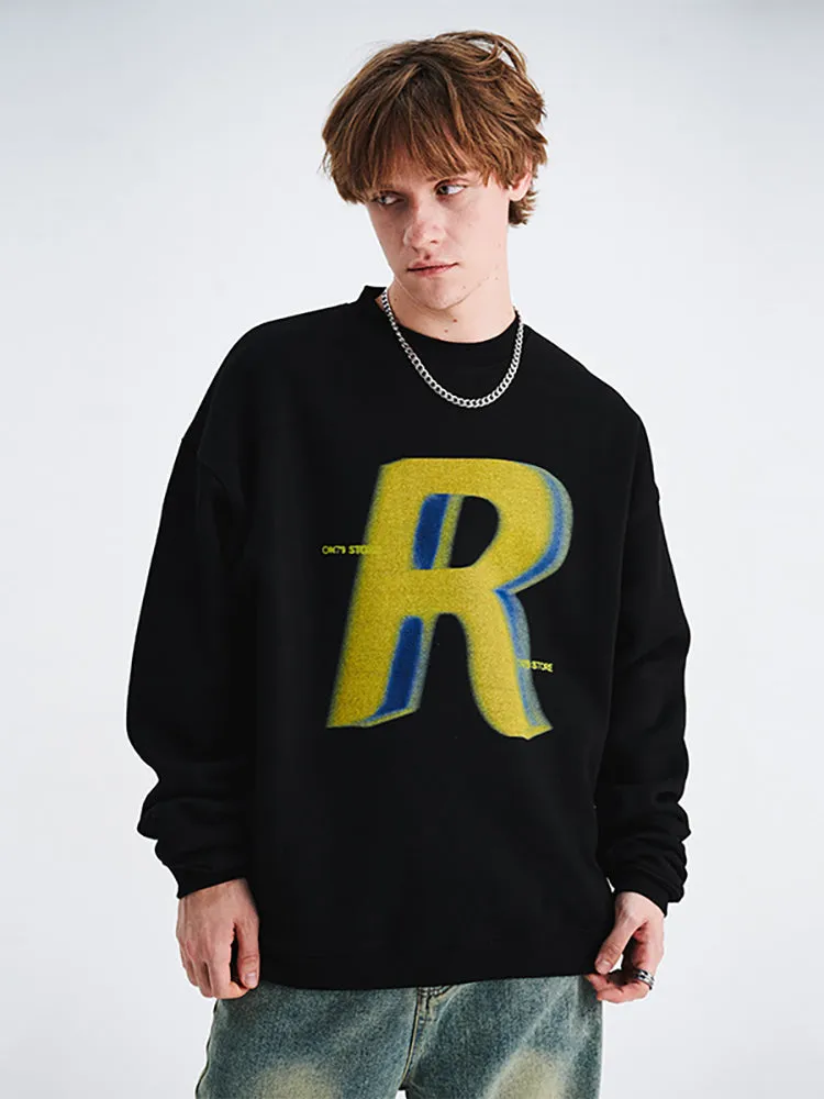 Casual Letter Print Pullover Hoodie sold by Oeyes