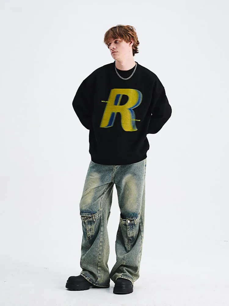 Casual Letter Print Pullover Hoodie sold by Oeyes product image thumbnail 4