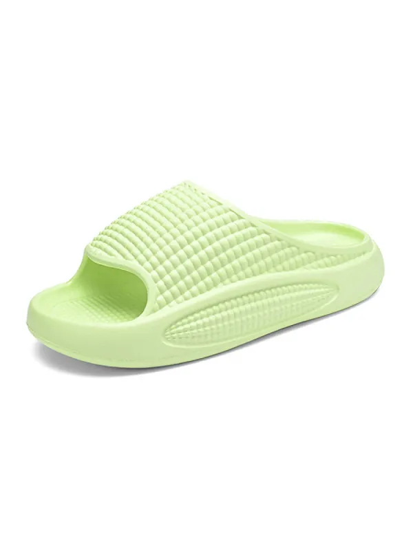 Men's Thick-Soled Solid Color All Occasions Beach Slippers sold by Oeyes