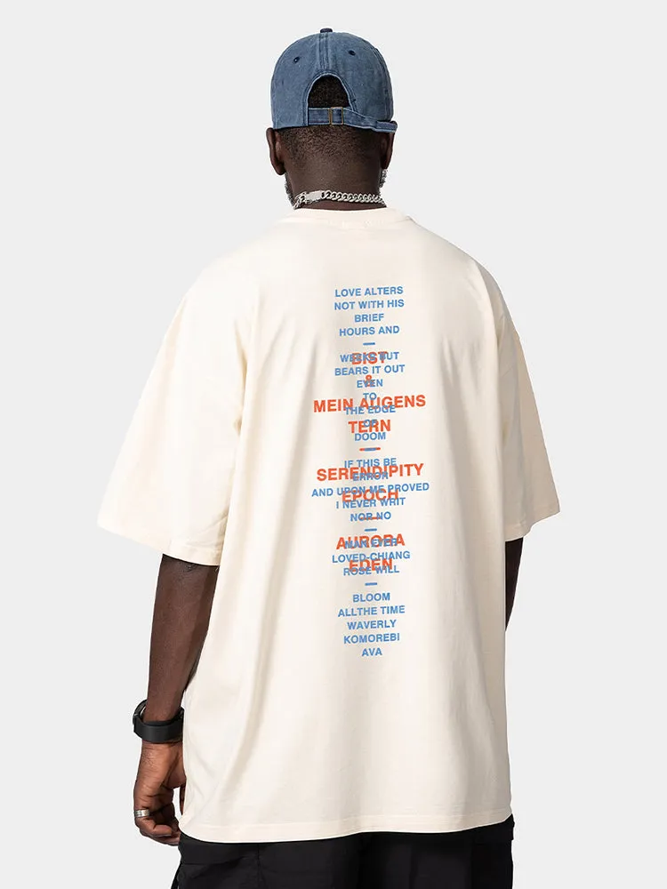 Men'S Cotton Letter Tees sold by Oeyes product image thumbnail 4