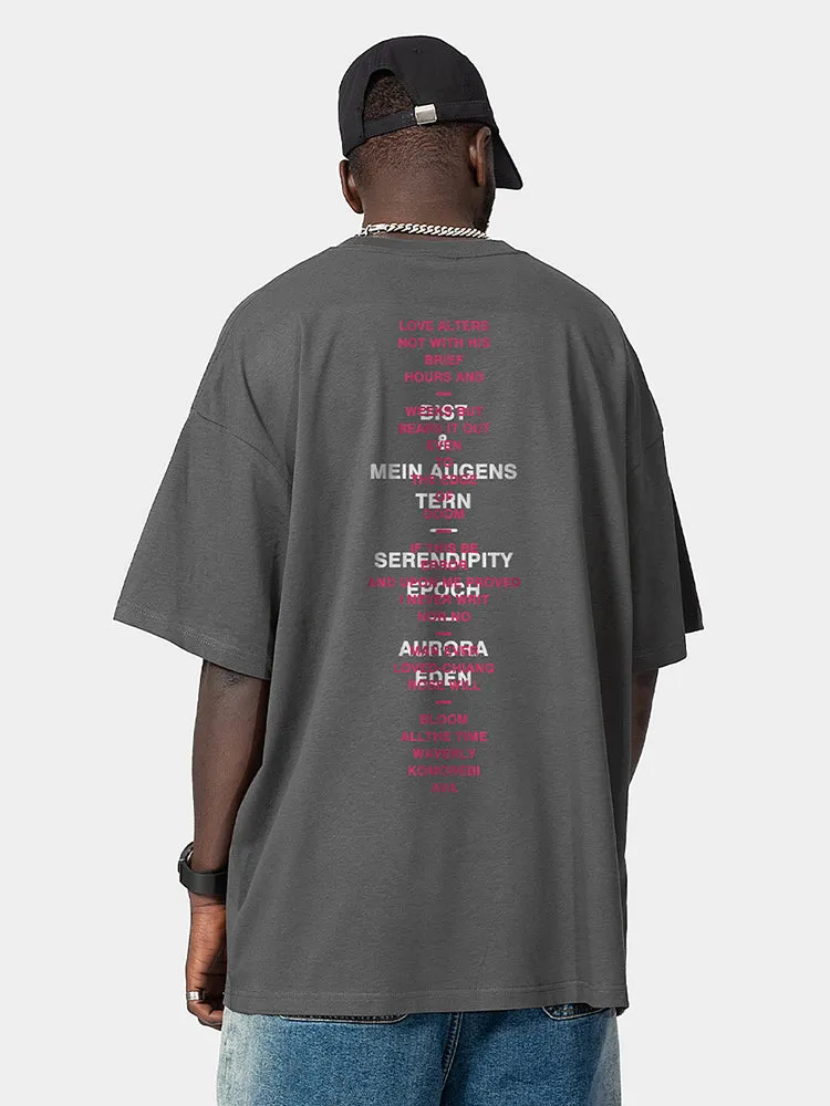 Men'S Cotton Letter Tees sold by Oeyes product image thumbnail 3