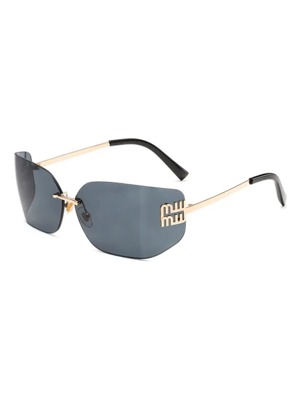 Frameless Square Fashionable Sunglasses sold by Oeyes