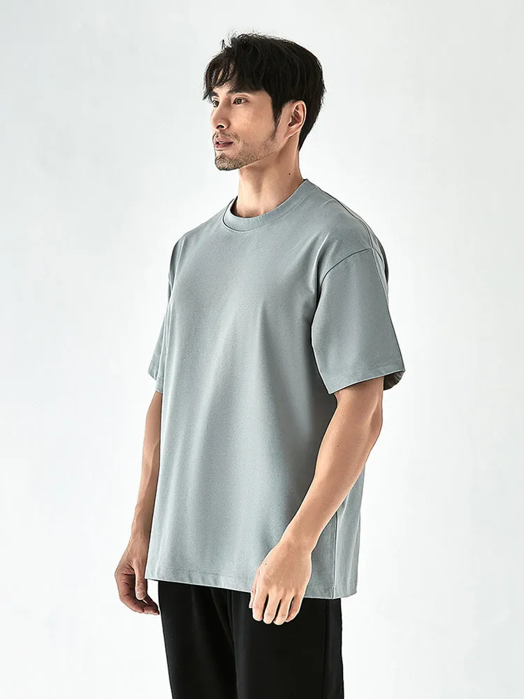 Men'S Solid Dropped Shoulder T-Shirts sold by Oeyes product image thumbnail 4
