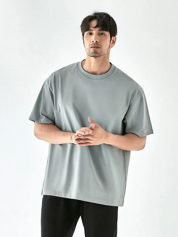 Men'S Solid Dropped Shoulder T-Shirts sold by Oeyes product image thumbnail 2