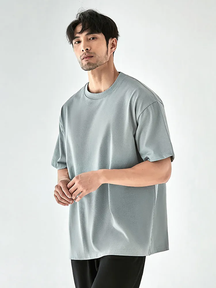 Men'S Solid Dropped Shoulder T-Shirts sold by Oeyes