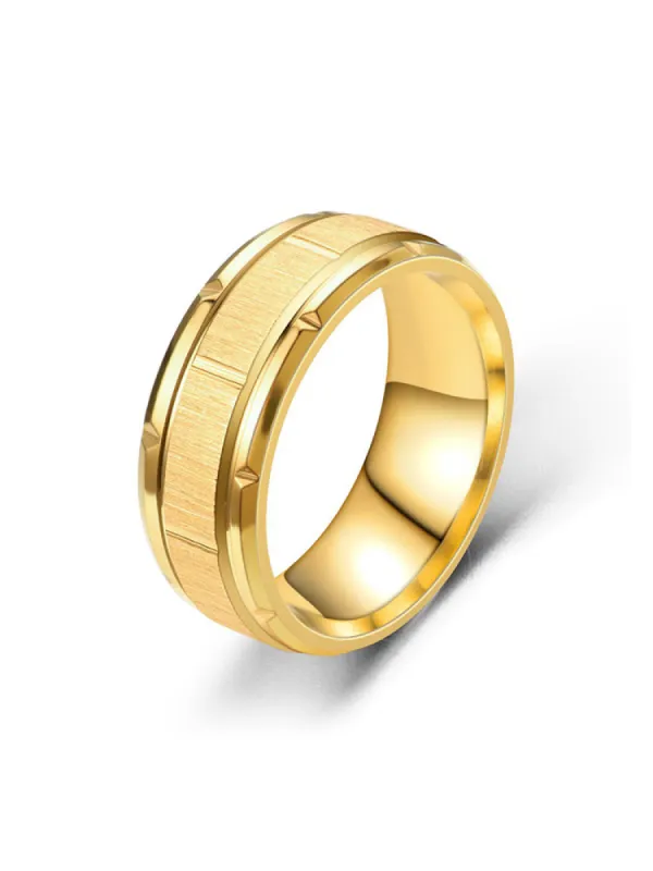 Party Birthday Stainless Steel Fashion Rings Single sold by Oeyes