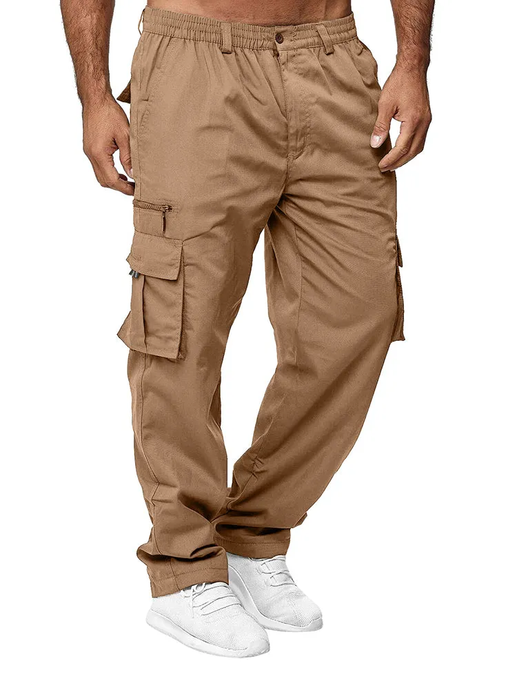 Men'S Casual Loose Straight Work Outdoor Fitness Trousers sold by Oeyes