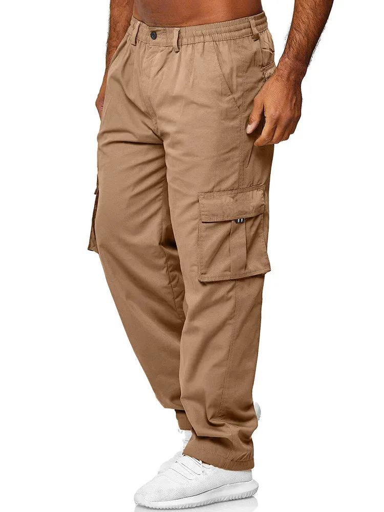 Men'S Casual Loose Straight Work Outdoor Fitness Trousers sold by Oeyes product image thumbnail 5