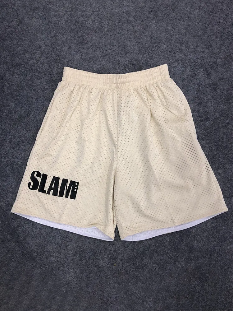 Men'S Mesh Double Layer Training Shorts sold by Oeyes product image thumbnail 3