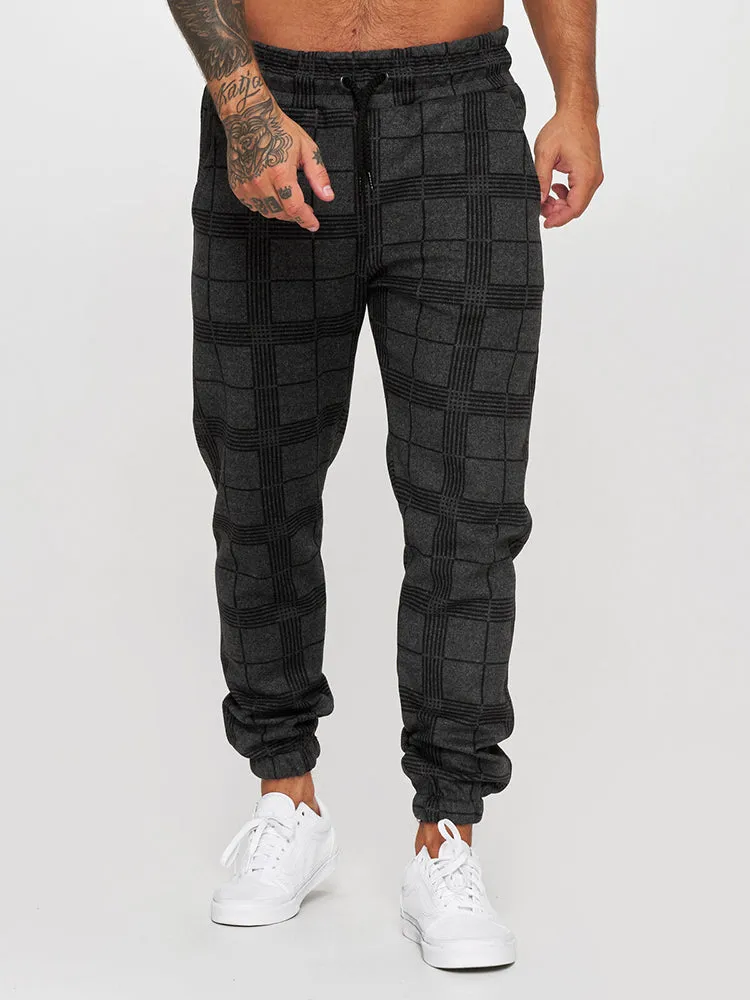 Print Plaid Casual Fitness Jogger sold by Oeyes