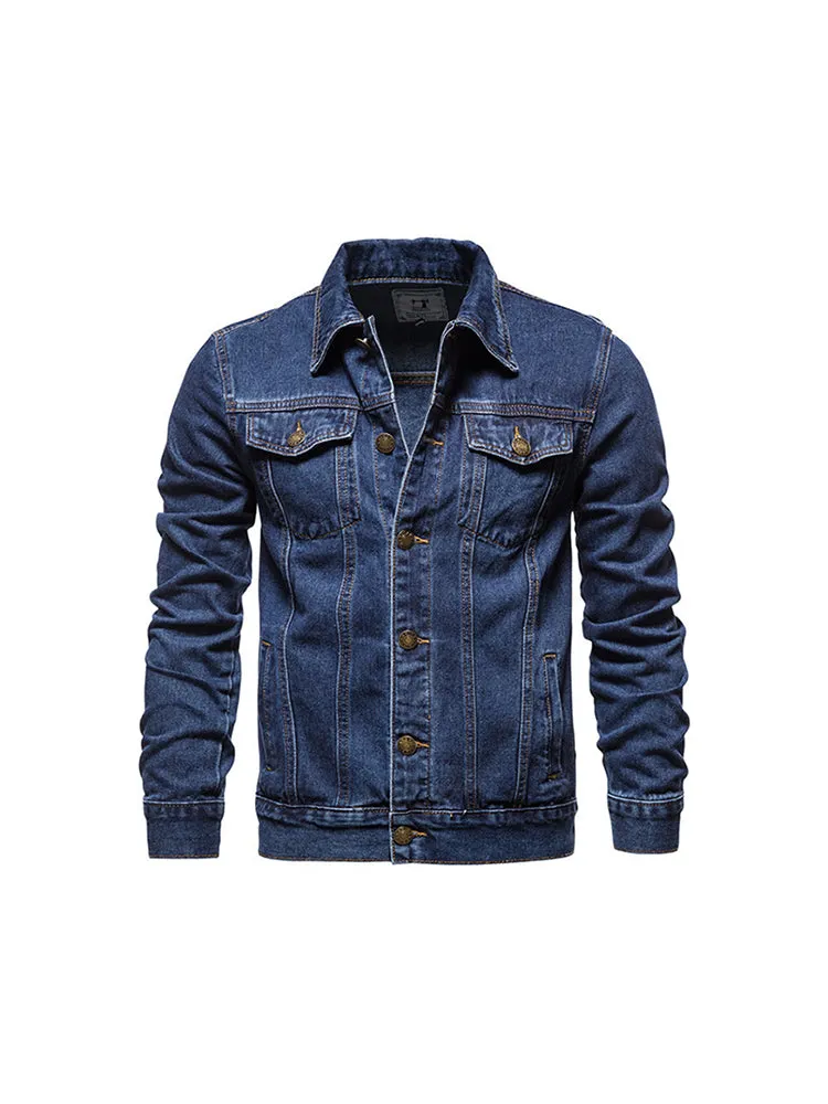 Men'S Slim Fit Denim Cardigan Jacket sold by Oeyes product image thumbnail 4