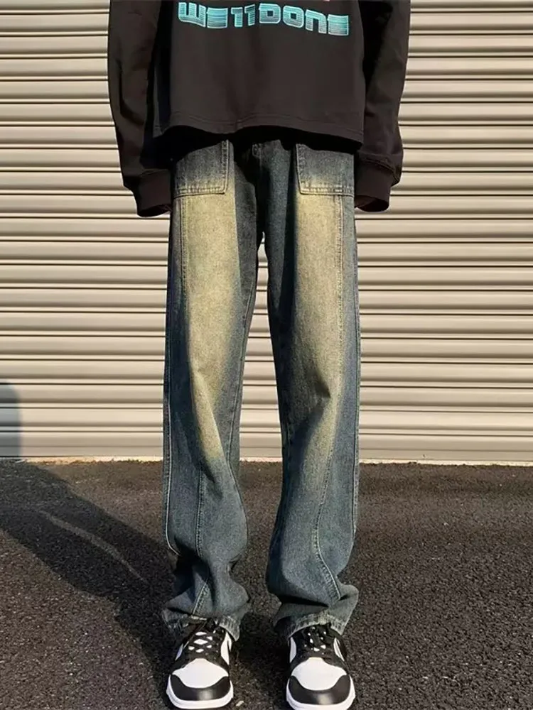 Men'S Retro Washed Jeans sold by Oeyes