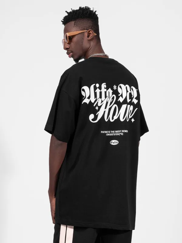 Men'S Back Print Loose T-Shirts sold by Oeyes
