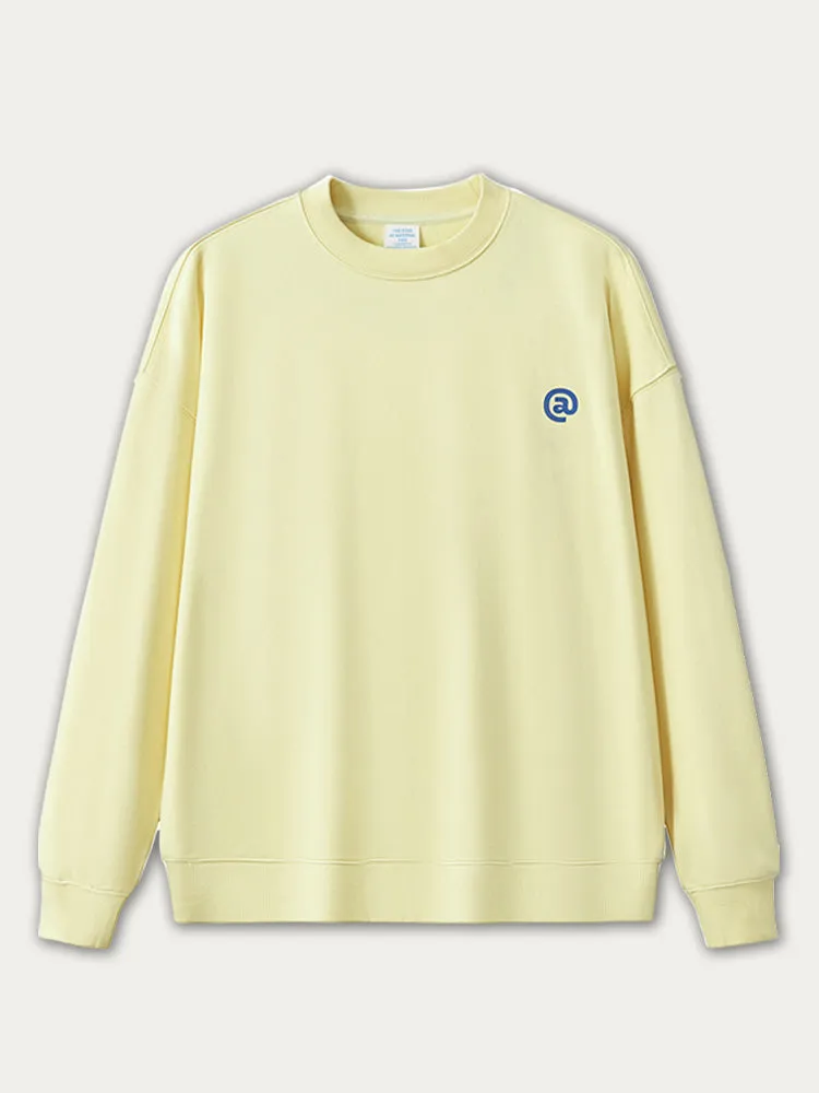 Loose-Fitting Letter Print Crewneck Hoodie sold by Oeyes product image thumbnail 5