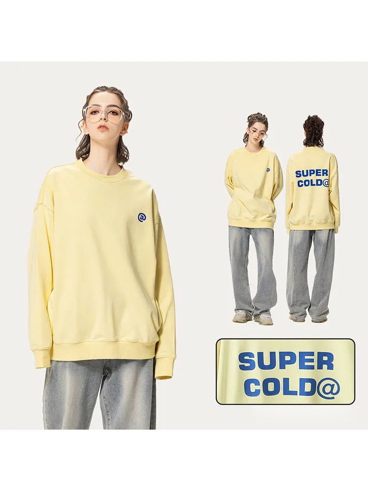 Loose-Fitting Letter Print Crewneck Hoodie sold by Oeyes product image thumbnail 3