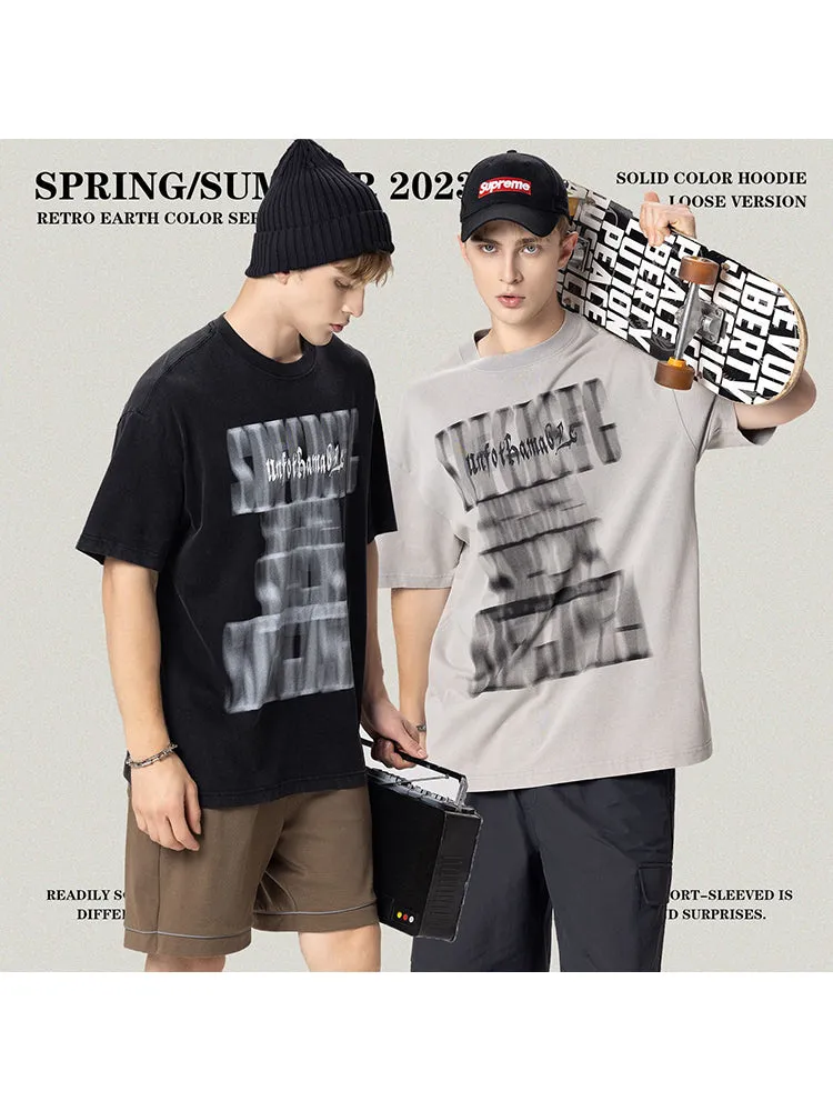 Men'S Letter Chest Print T-Shirts sold by Oeyes product image thumbnail 3