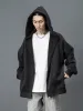 Casual Solid Color Zipper Brushed Coat sold by Oeyes