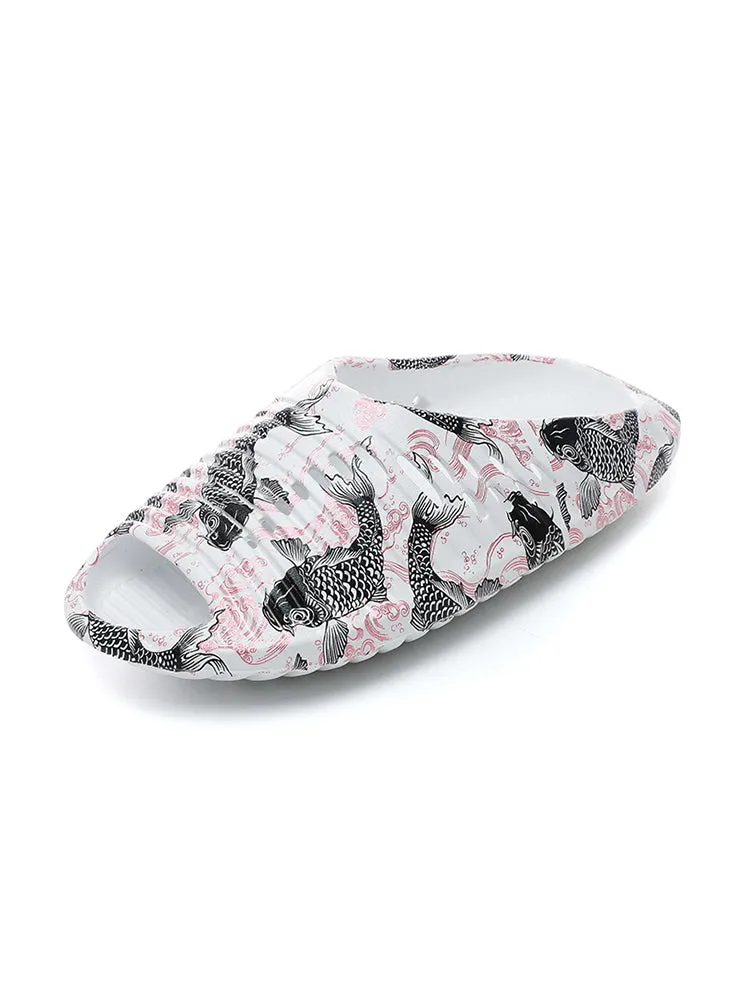 Men'S Flying Saucer Printed Beach Slides sold by Oeyes product image thumbnail 2