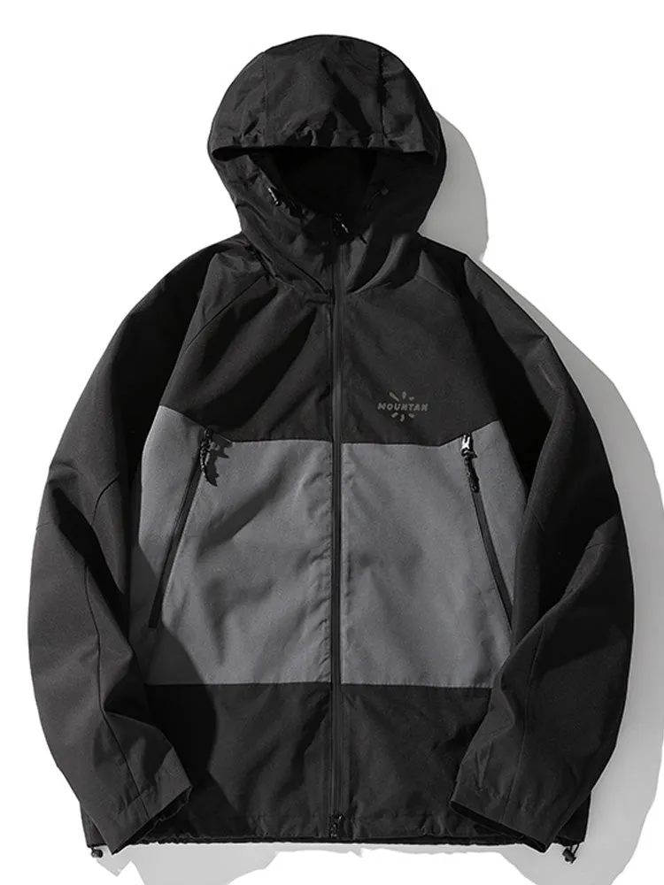 Colourblocked Loose Hooded Jacket sold by Oeyes product image thumbnail 3