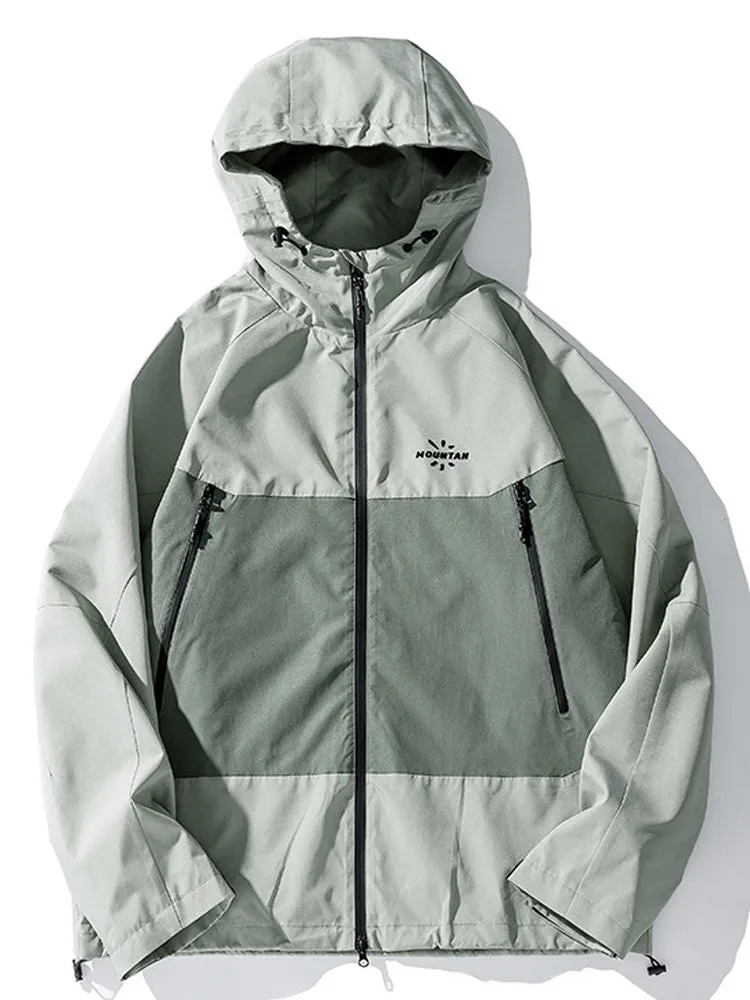 Colourblocked Loose Hooded Jacket sold by Oeyes product image thumbnail 2