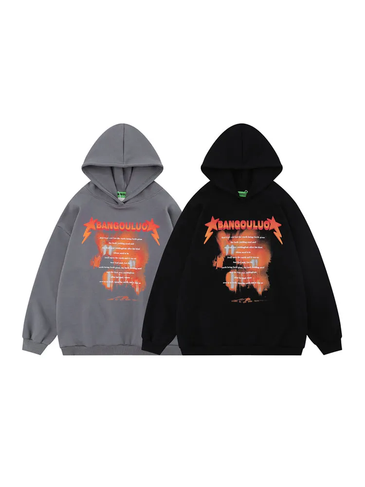 Flame Print Hoodies sold by Oeyes product image thumbnail 2