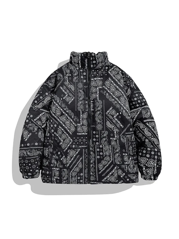 Durable Solid Color Reversible Quilted Coat sold by Oeyes product image thumbnail 4