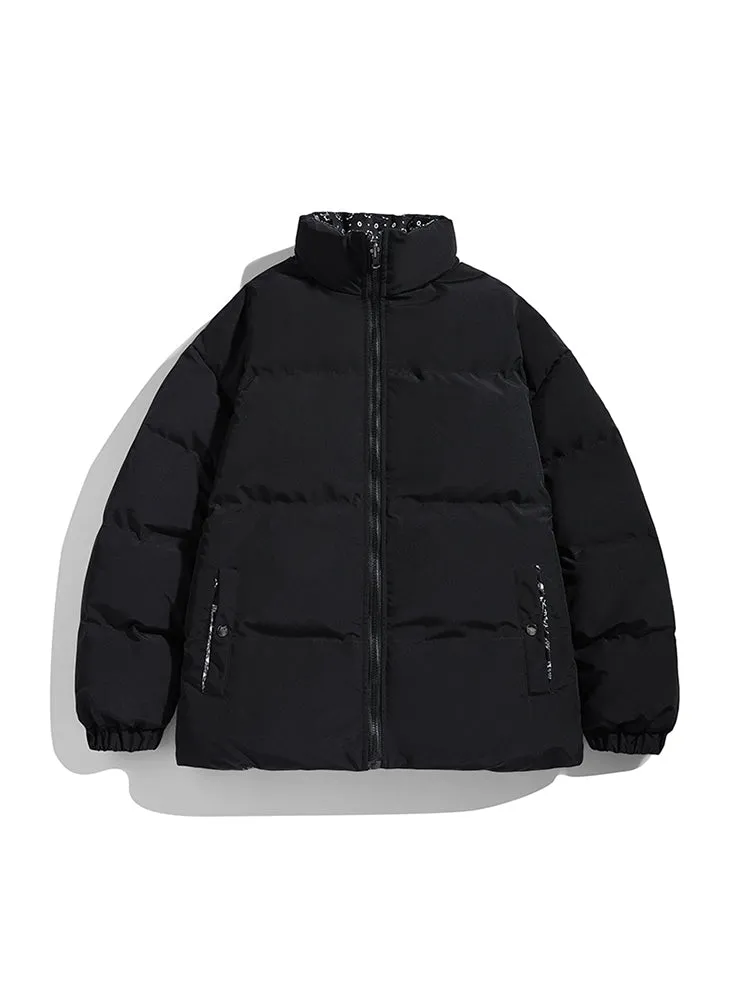 Durable Solid Color Reversible Quilted Coat sold by Oeyes product image thumbnail 3