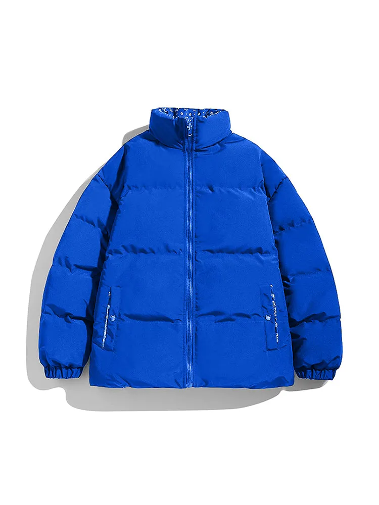 Durable Solid Color Reversible Quilted Coat sold by Oeyes product image thumbnail 2