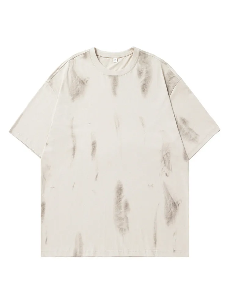 Retro Tie-Dyed Print T-Shirt sold by Oeyes product image thumbnail 2