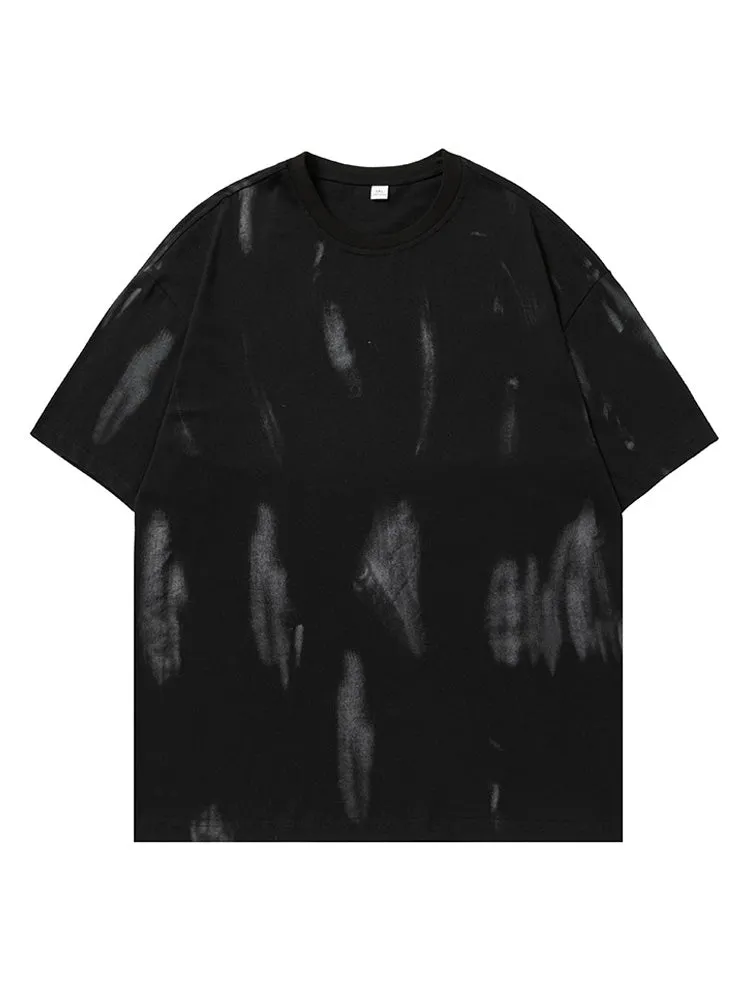 Retro Tie-Dyed Print T-Shirt sold by Oeyes product image thumbnail 3